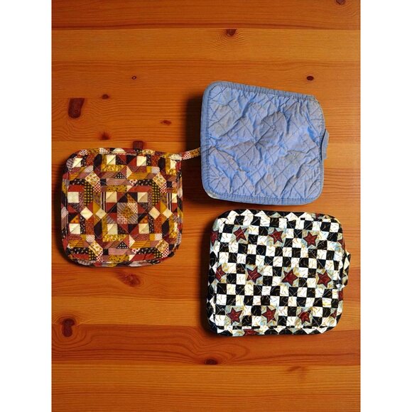 6 Vintage Potholders Christmas, snowman, Wreath, Country farm sunflower - Picture 3 of 6